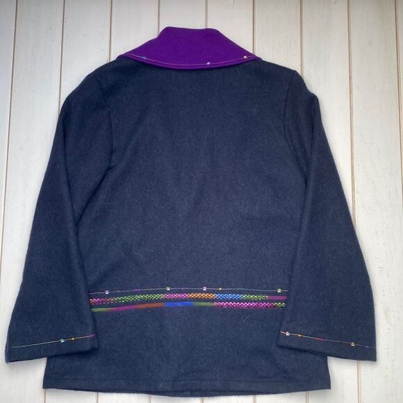 Handmade Unique Wool Sweater/Blazer - Picture 4 of 11